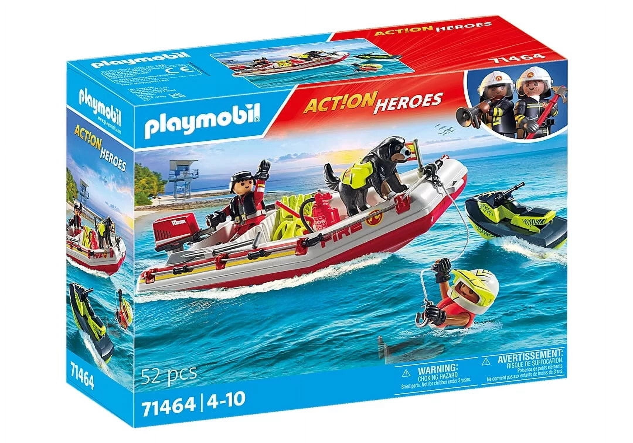 その他 Playmobil ACTION HEROES 71616-4-10 62pcs Amazon.com: PLAYMOBIL Action Heroes 71602 Police Station