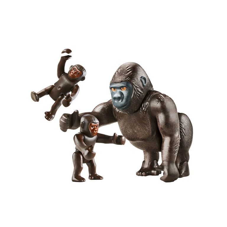 PLAYMOBIL Adventure Zoo Gorilla with Babies Action Figure