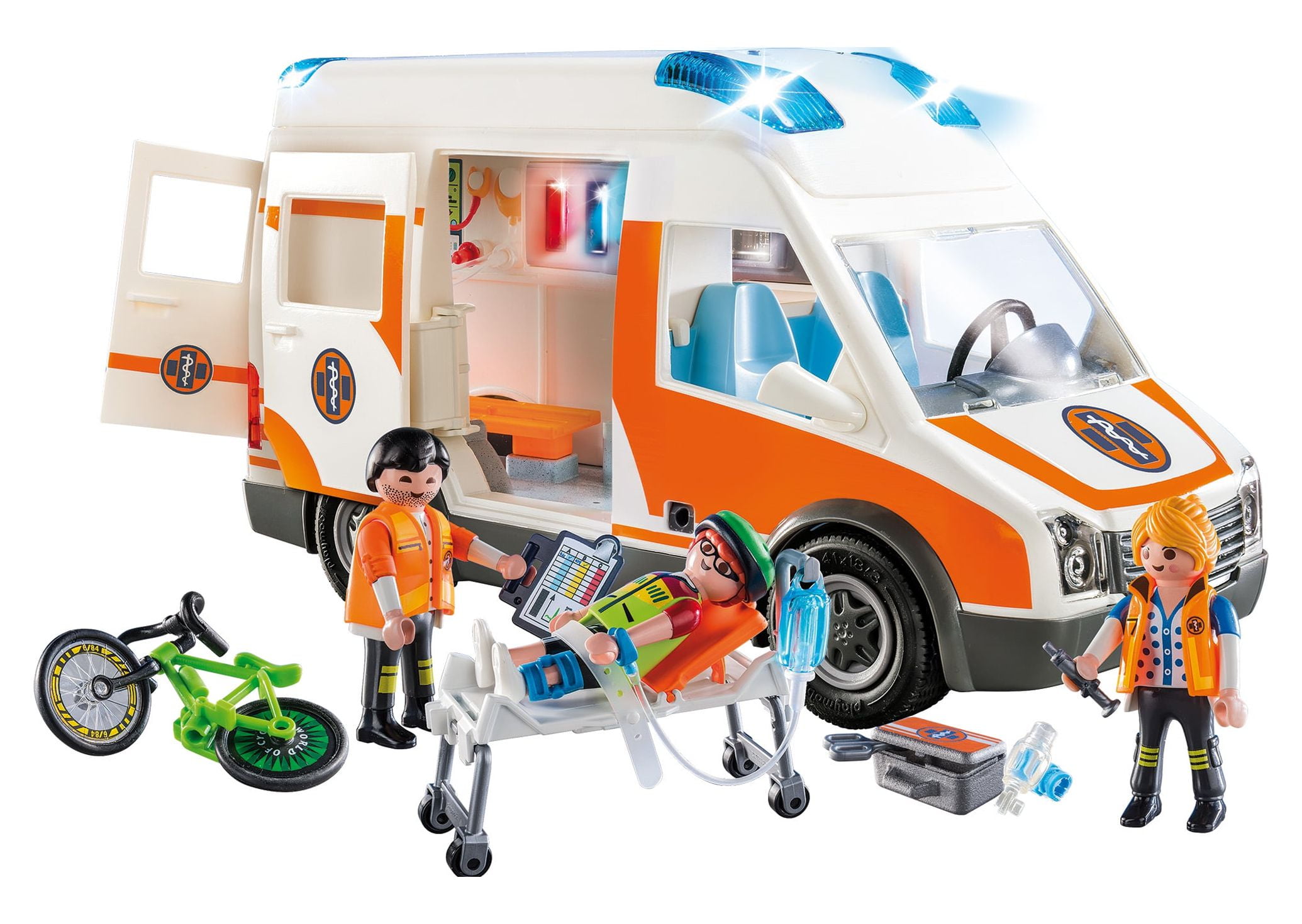 Playmobil Ambulance with Flashing Lights 2022 Version