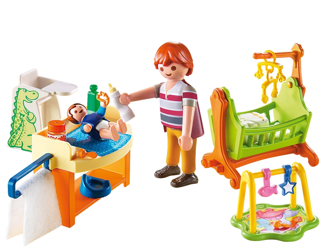 Playmobil baby room with cradle sales
