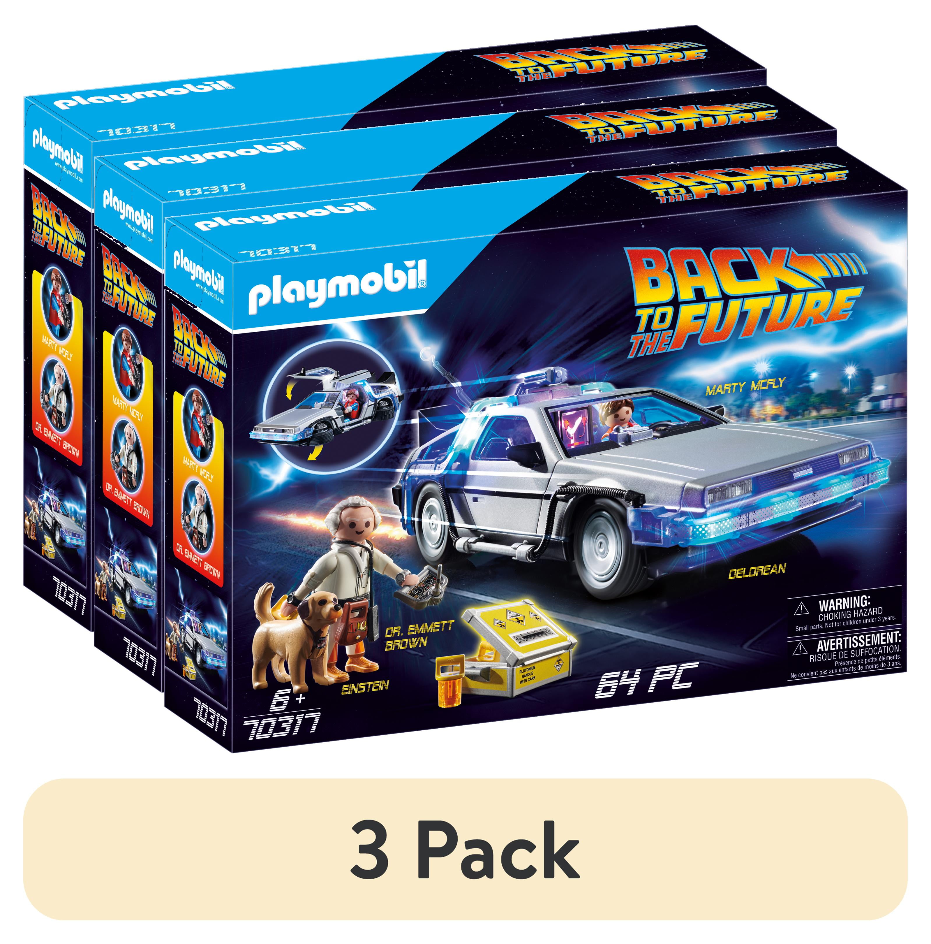 3 pack) PLAYMOBIL Back to the Future DeLorean 