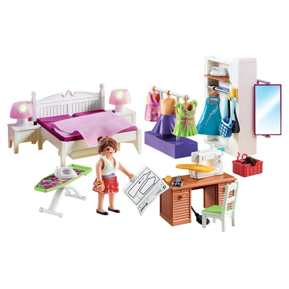 PLAYMOBIL Bedroom with Sewing Corner Furniture Pack