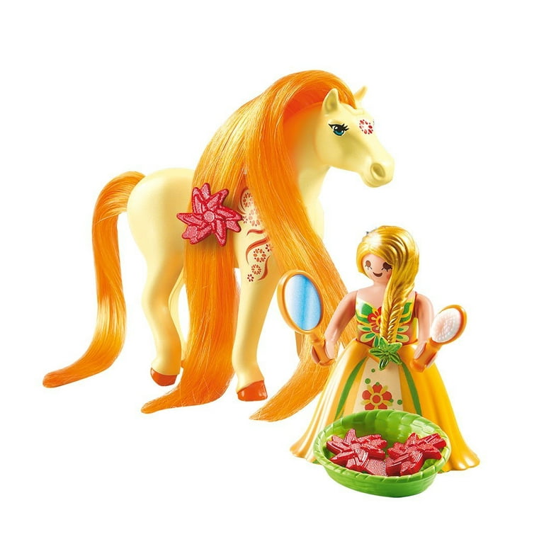 PLAYMOBIL Collectible Princess Sunny with Horse for Grooming and Dressing