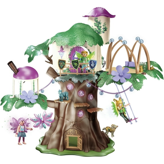 PLAYMOBIL Community Tree Doll Playsets with Three Fairies, Multicolor, 6.4 lb