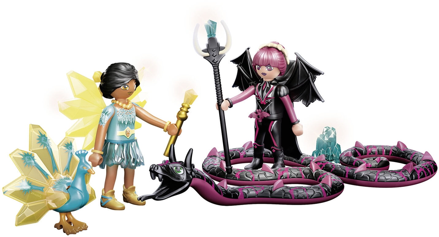 PLAYMOBIL Crystal Fairy And Bat Fairy with Soul Animals PLAYMOBIL Crystal Fairy And Bat Fairy with Soul Animals