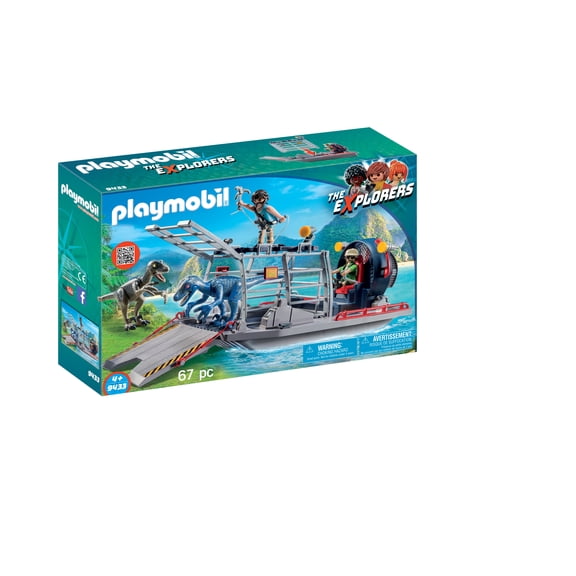 PLAYMOBIL Enemy Airboat with Raptor