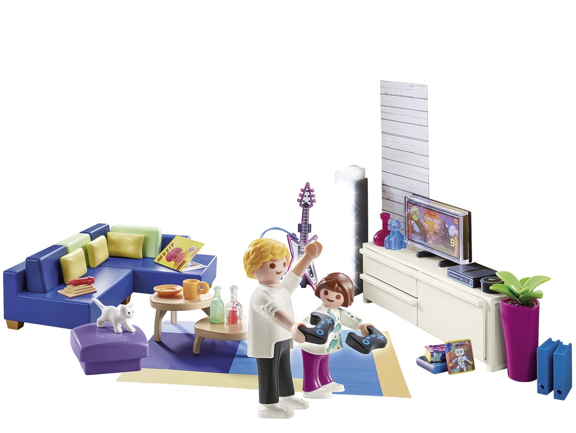 Playmobil City Life 70989 Family Room, With Light Effects, Toy for Children  Ages