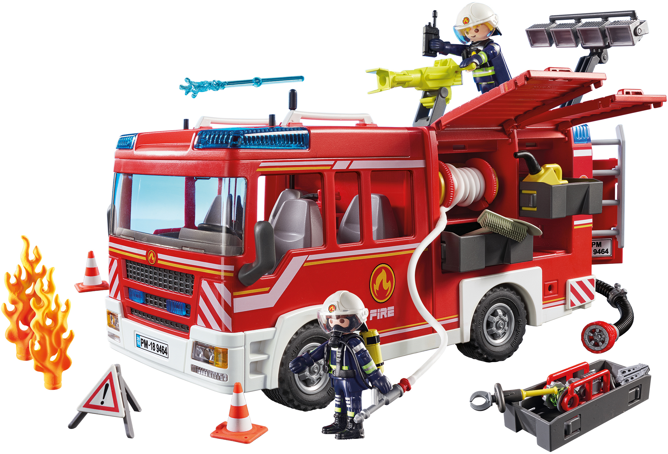 PLAYMOBIL Adventure Fire Engine Truck Vehicle Playset 138 Pieces PLAYMOBIL Adventure Fire Engine Truck Vehicle Playset 138 Pieces