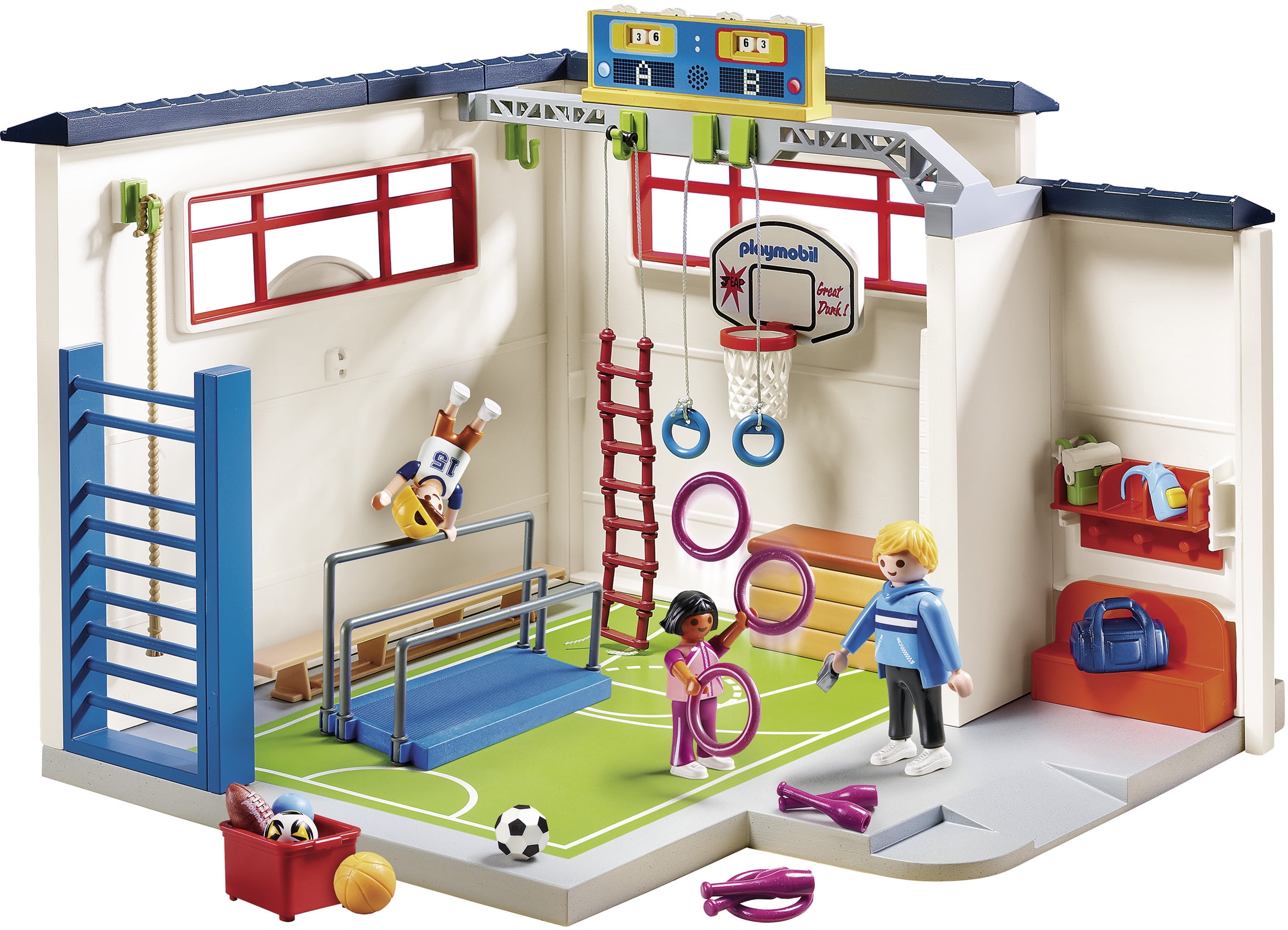 velsignelse modstå forfader PLAYMOBIL Gym Building Set - Walmart.com