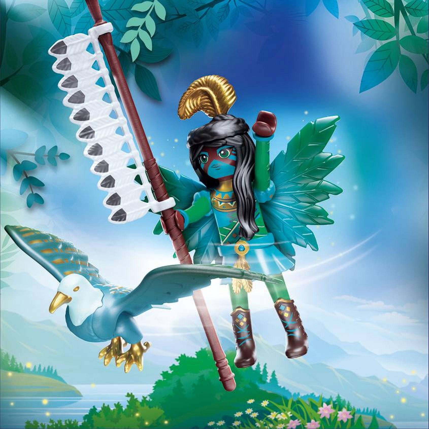 PLAYMOBIL Knight Fairy with Soul Animal Action Figure Set, 14 Pieces