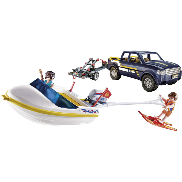 PLAYMOBIL Pick-Up with Speedboat