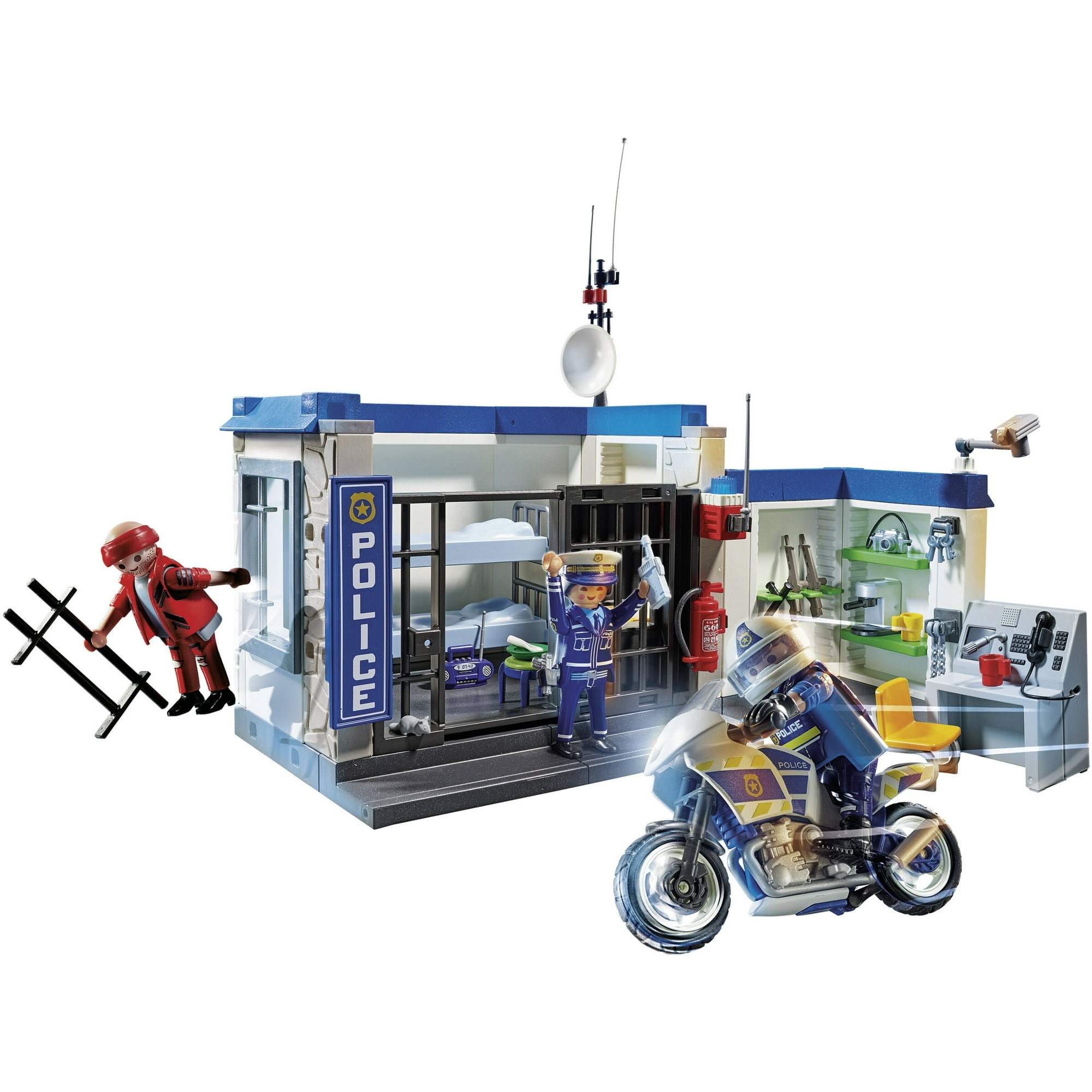 PLAYMOBIL Prison Escape Police Motorcycle - Children Ages 4+ 