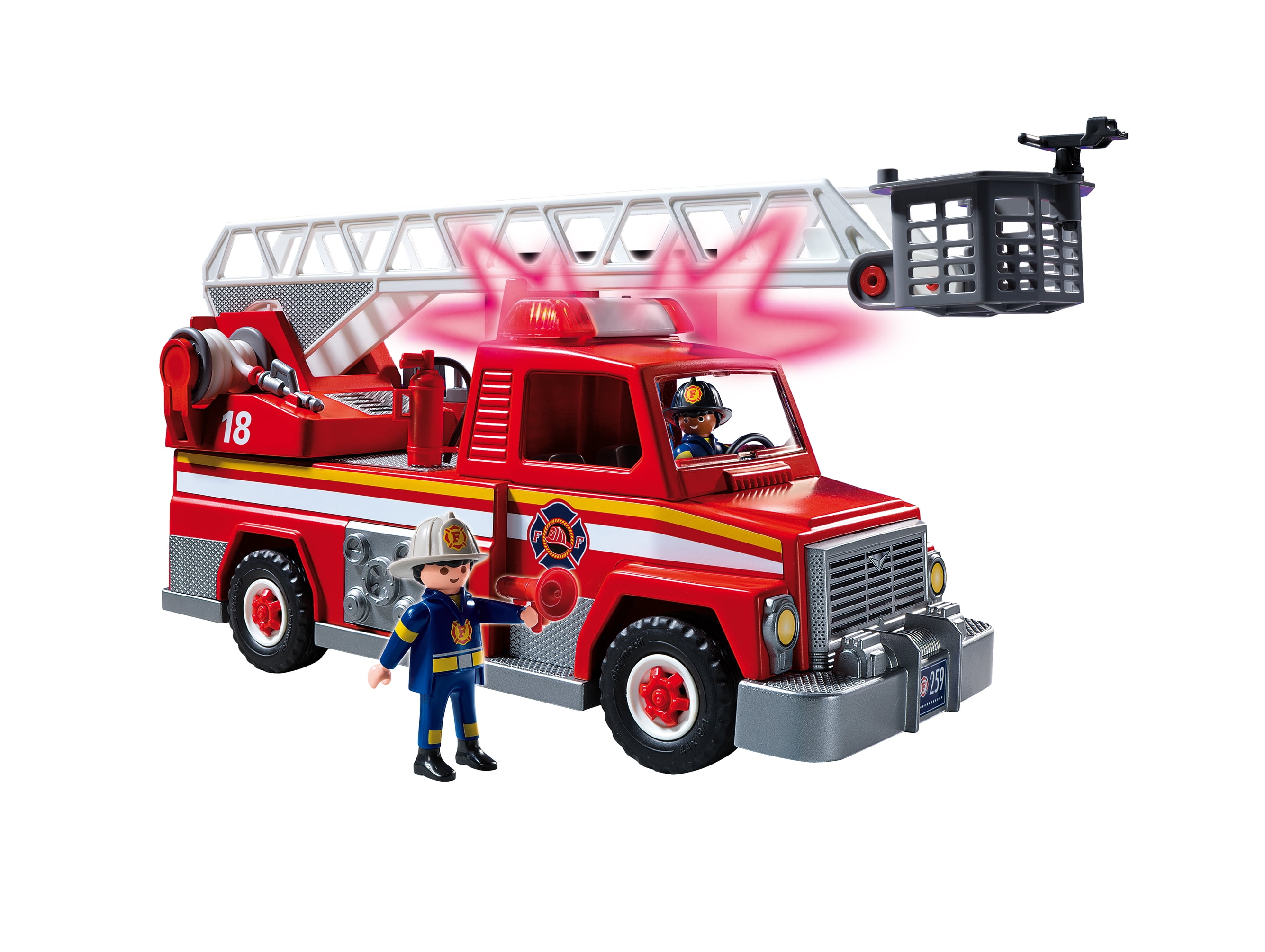 PLAYMOBIL Water Rescue with Dog Action Figure Set, 29 Pieces
