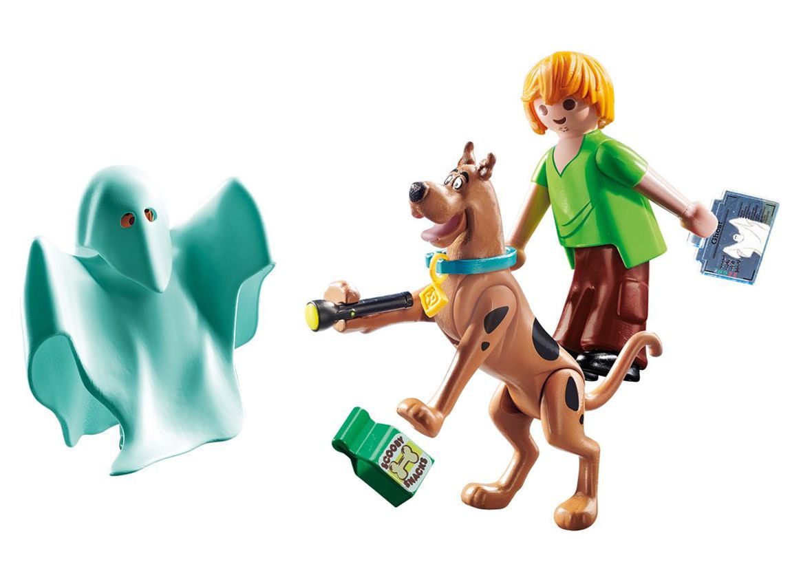 PLAYMOBIL Scooby Doo Scooby & Shaggy with Ghost Action Figure Set - image 1 of 5