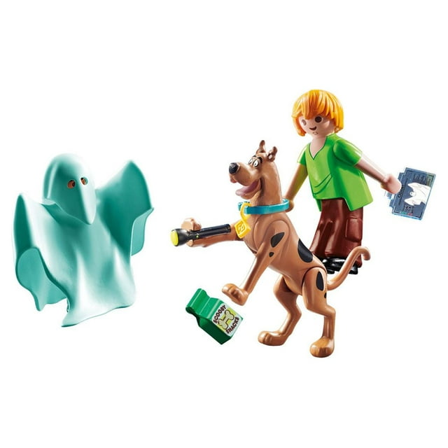 PLAYMOBIL Scooby Doo Scooby & Shaggy with Ghost Action Figure Set