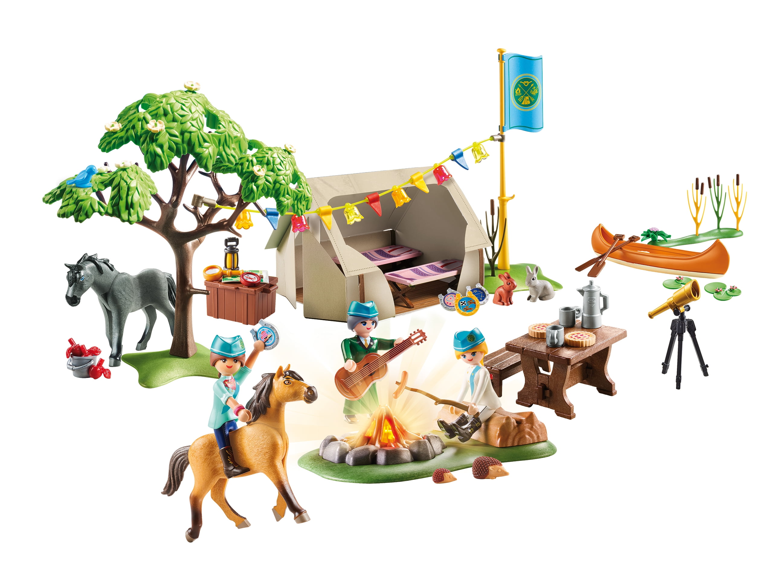 PLAYMOBIL Spirit Riding Free Summer Campground - Walmart.com