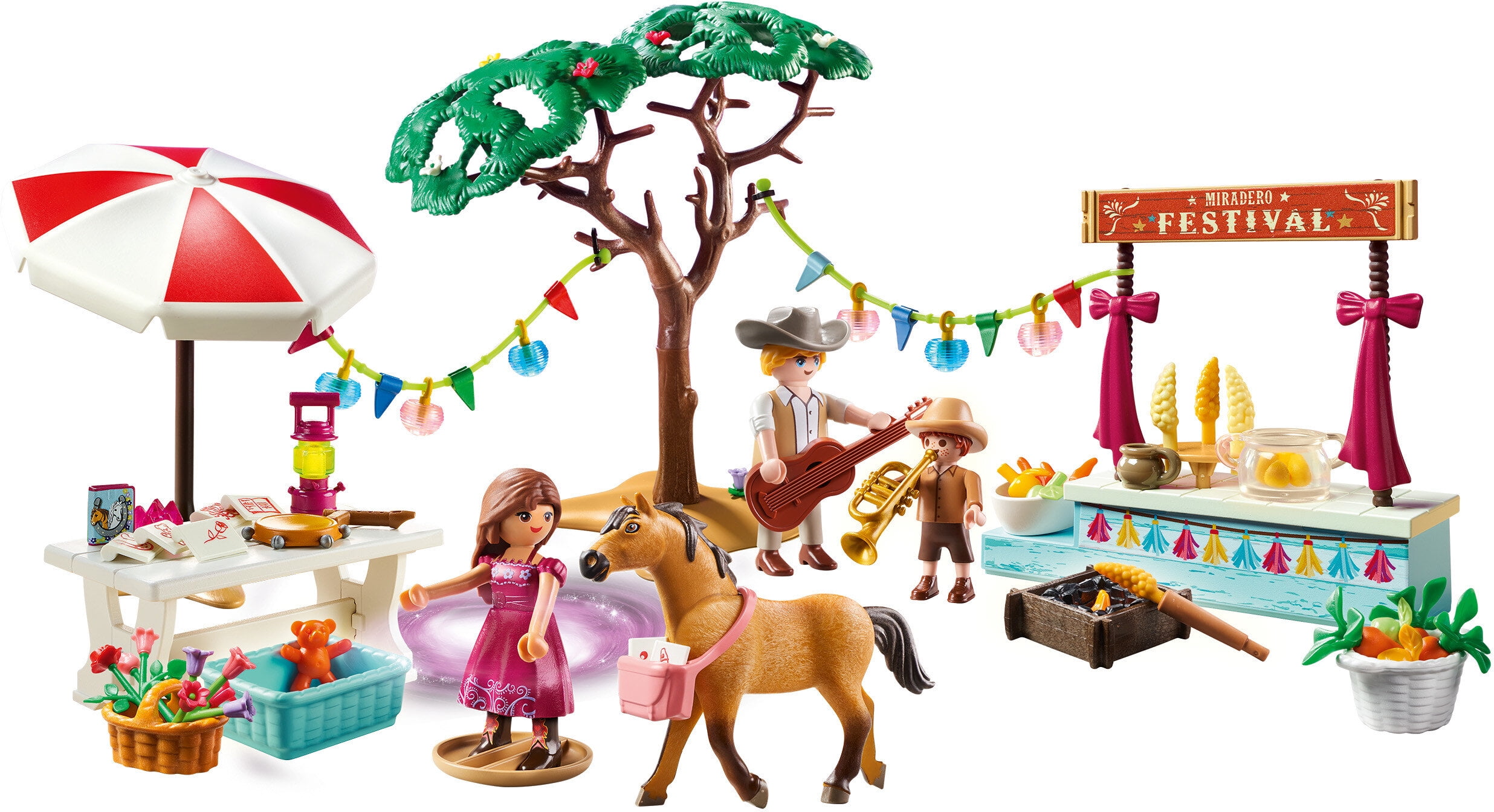 Playmobil 70395 - spirit - marché de noël a miradero - nouveauté 2020  PL70395 - Conforama