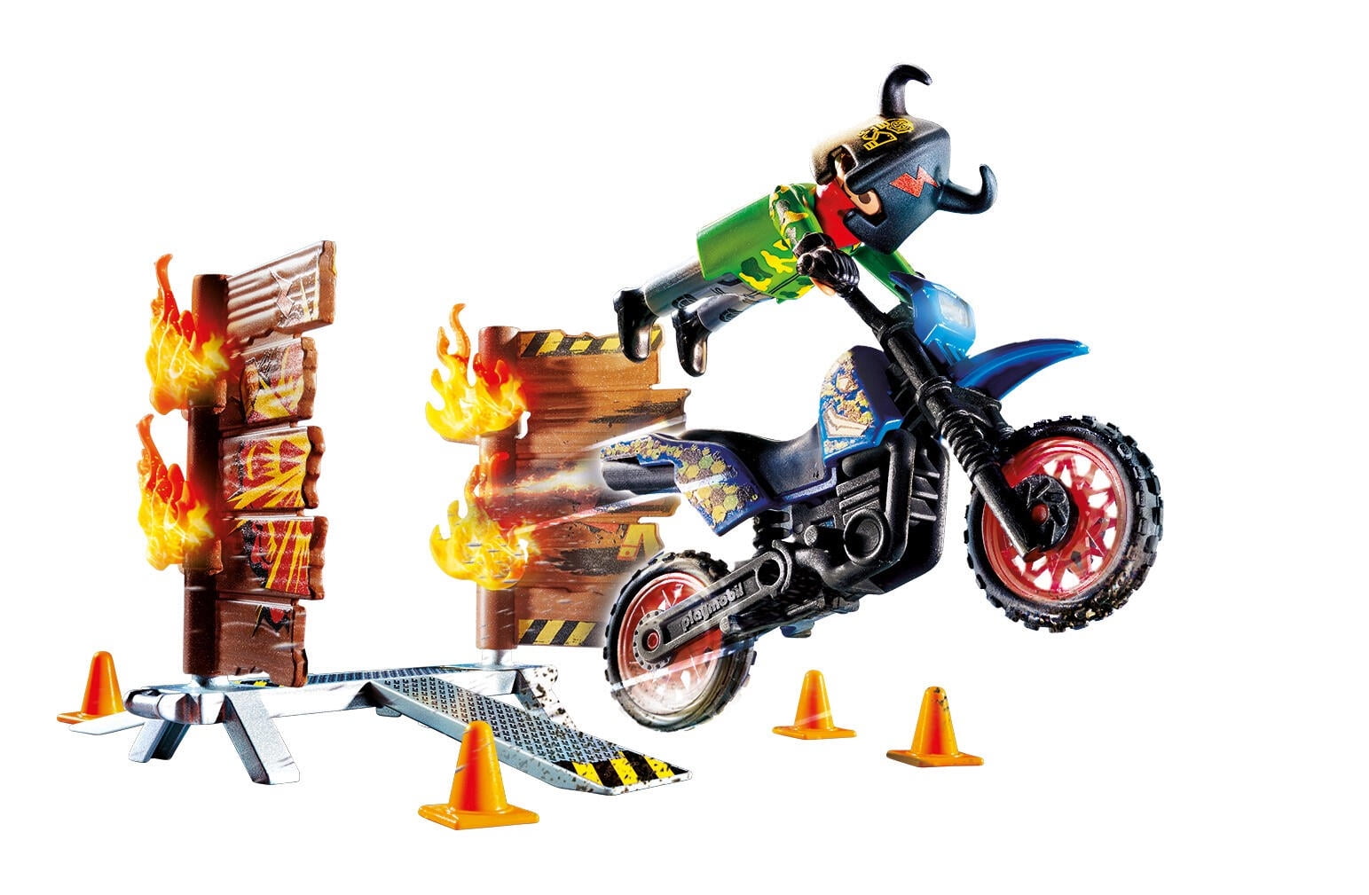 Playmobil Stunt Show Motocross with Fiery Wall $9.93 (Reg. $17) - LOWEST  PRICE - Fabulessly Frugal