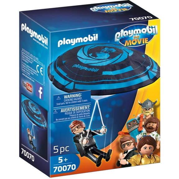 PLAYMOBIL THE MOVIE Rex Dasher with Parachute
