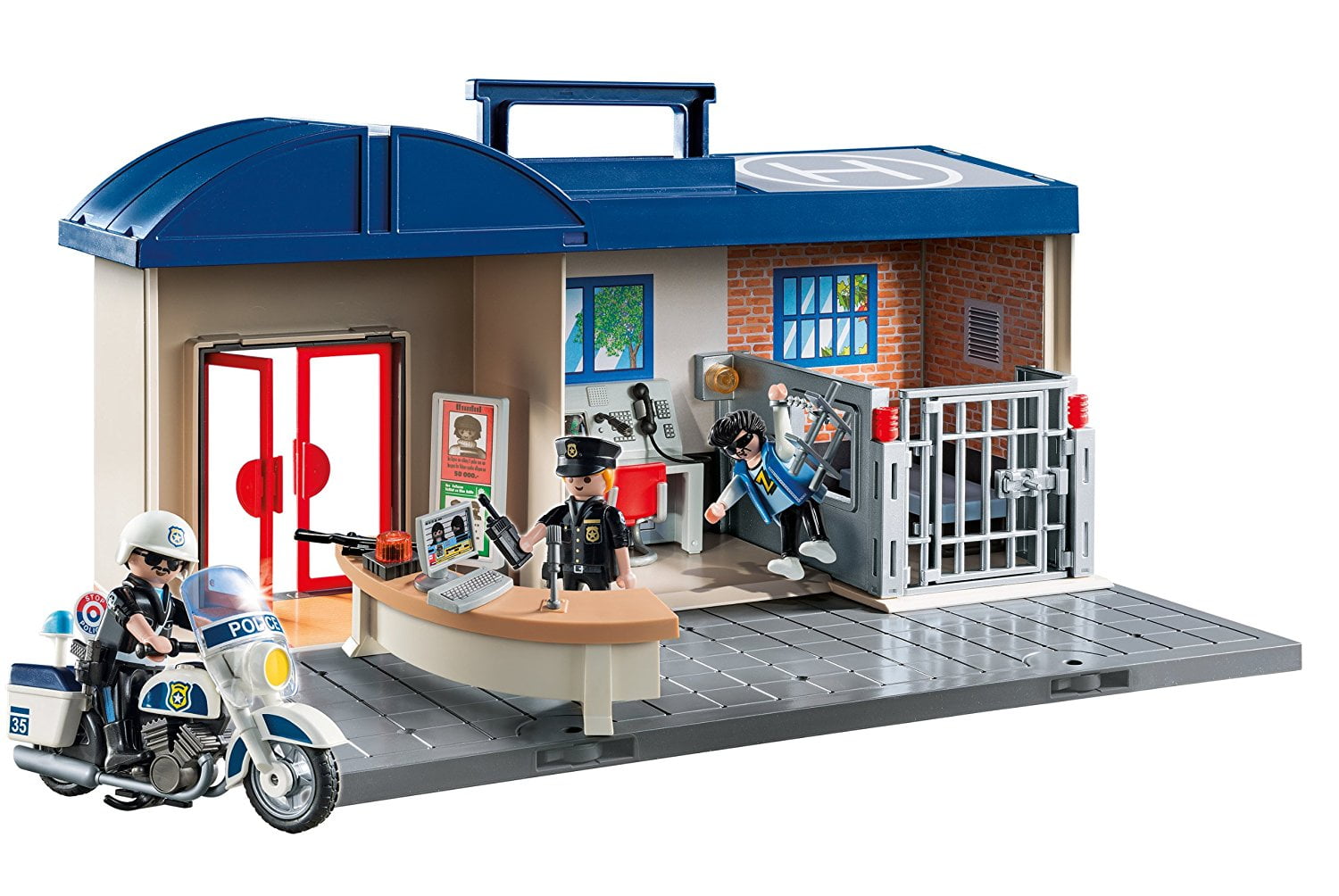 Playmobil 1.2.3 Take Along Police Station - Grow Children's Boutique Ltd.
