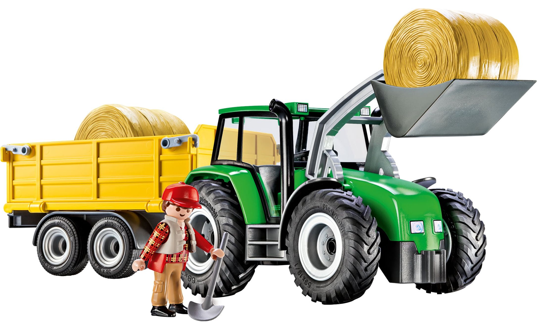 PLAYMOBIL Tractor with Trailer Play Vehicle - image 1 of 6