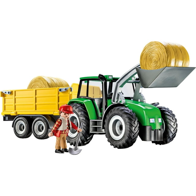 PLAYMOBIL Tractor with Trailer Play Vehicle