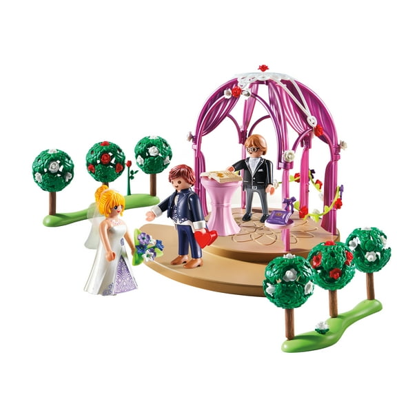 PLAYMOBIL Wedding Ceremony Action Figure Set, 140 Pieces