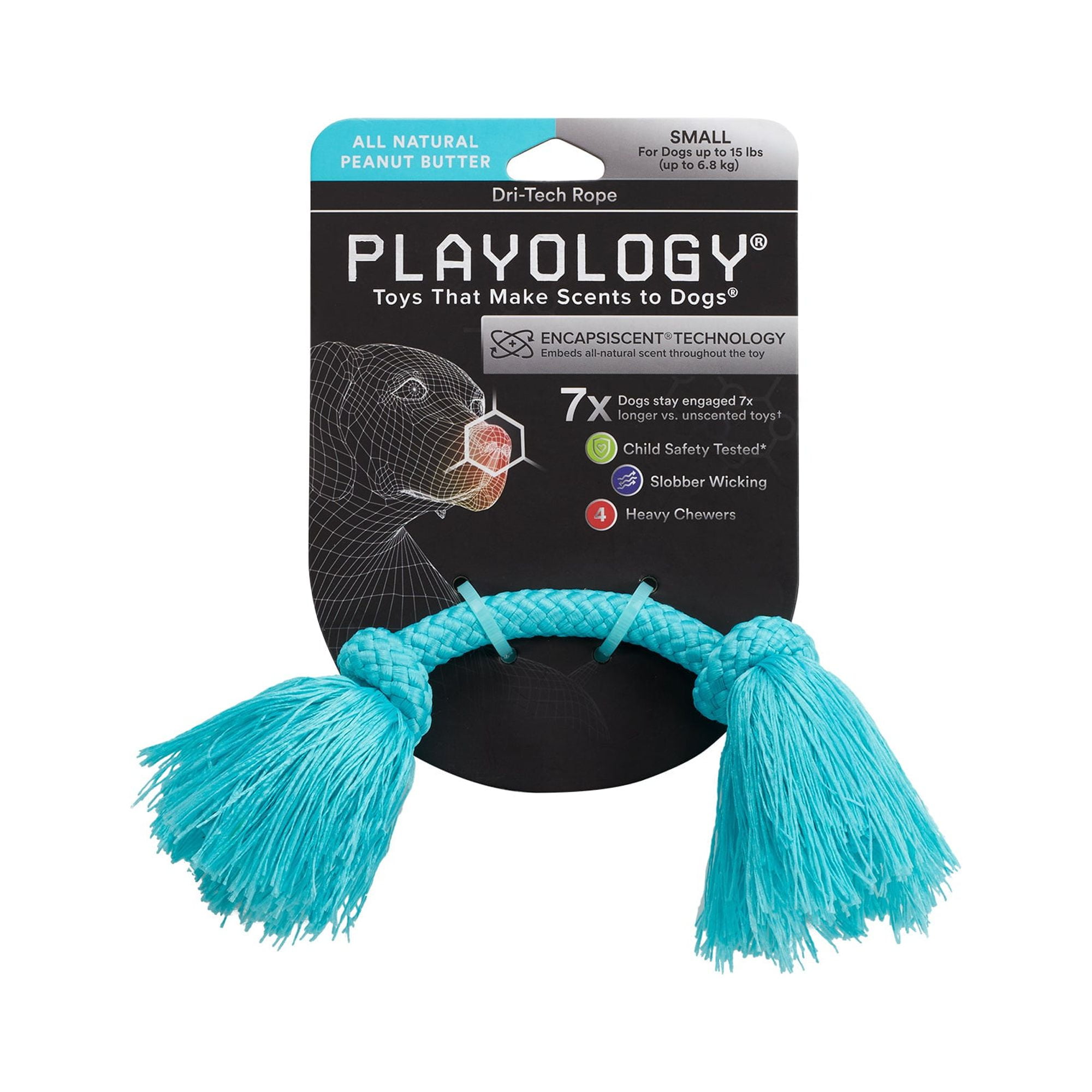 Pet Supplies : Playology Silver Dri-Tech Dental Rope Dog Toy