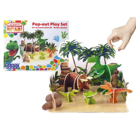 PLAYPRESS The World of Dinosaur Roar! Pop-out playset