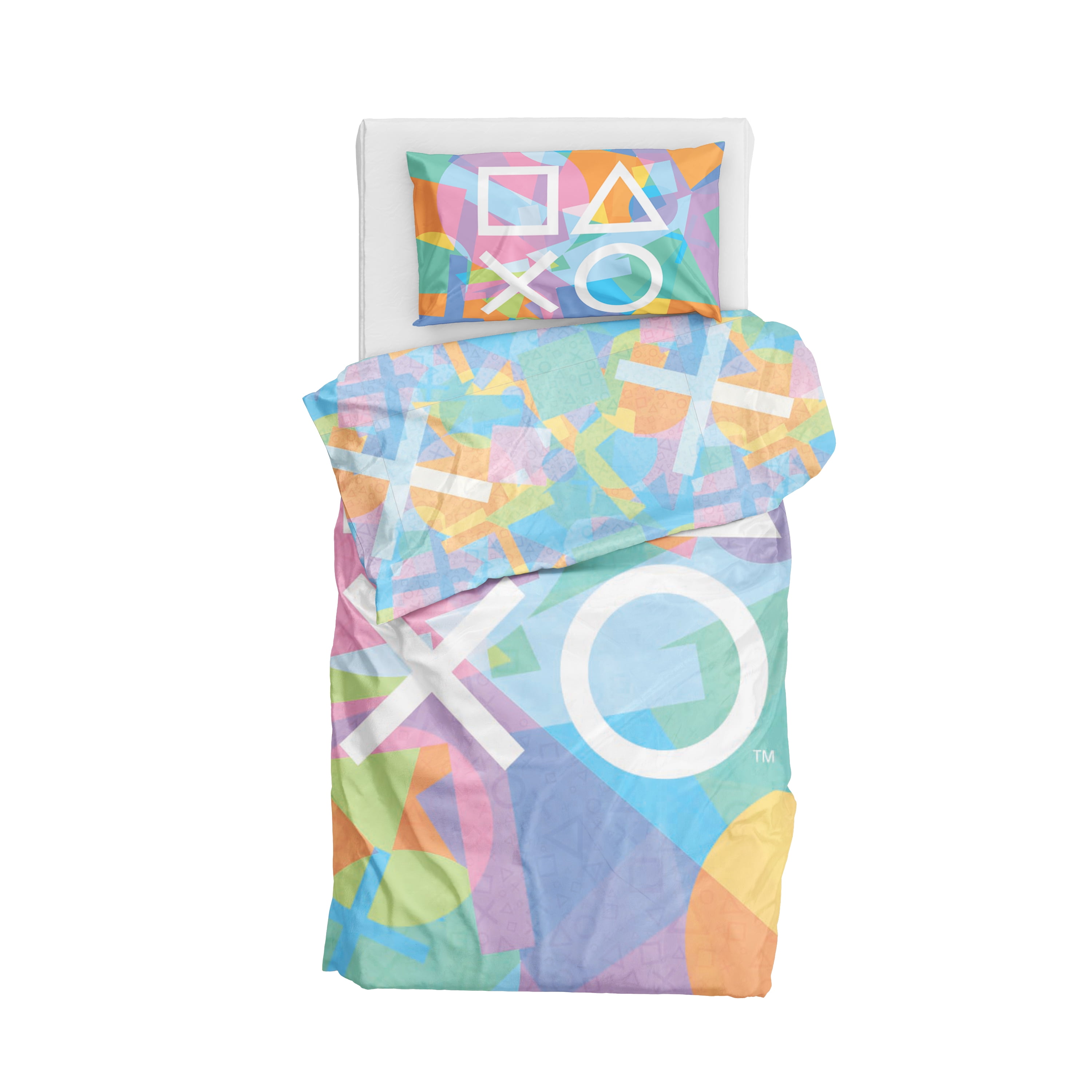 Playstation Pearlescent Drift Kids Twin Full Bedding Set