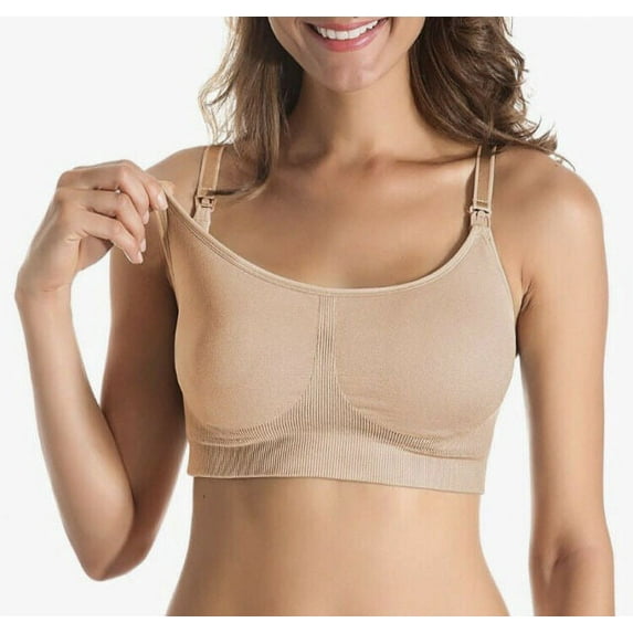 PLAYTEX Blush Nursing Seamless Racerback Crop Bra, US Small, UK Small, NWOT