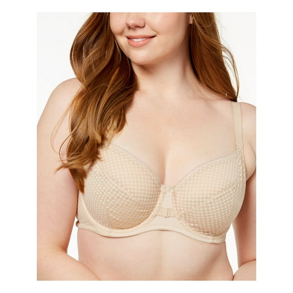 PLAYTEX Intimates Beige Geometric-Embossed Underwire Bra 42DD