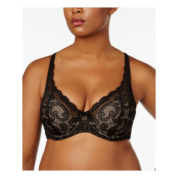 PLAYTEX Intimates Black Seamless Cups Underwire Bra 42D