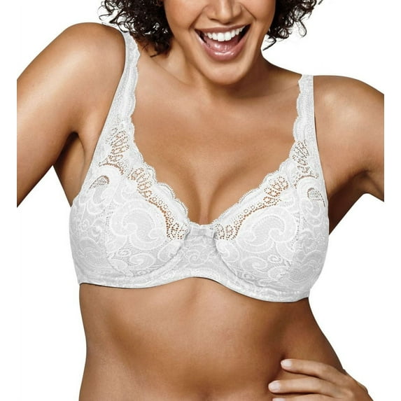 PLAYTEX Intimates White Lightly Padderd Stretch Underwire Bra 38G
