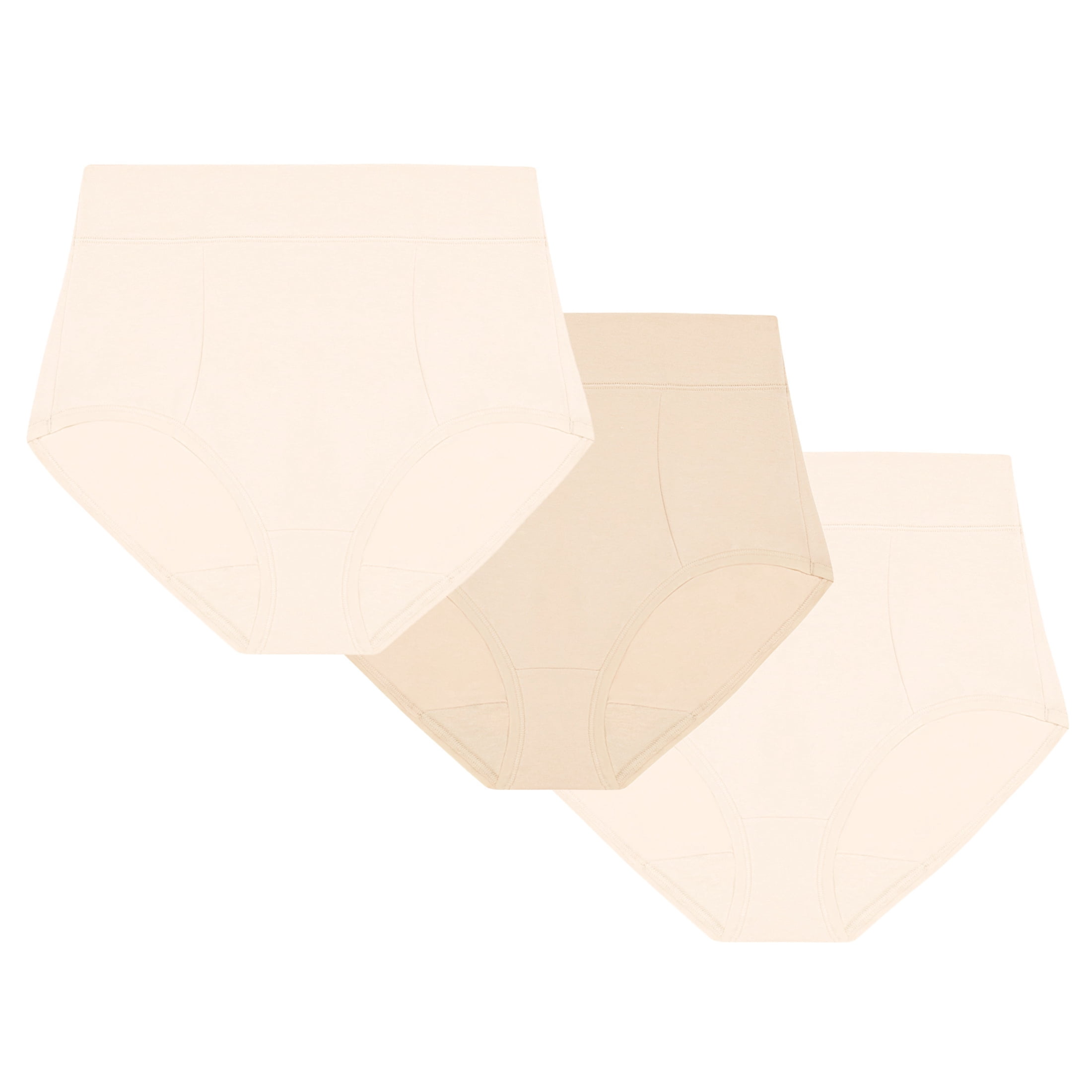 Playtex Women's Cotton Stretch Light Smoothing Underwear Brief, 3-Pack