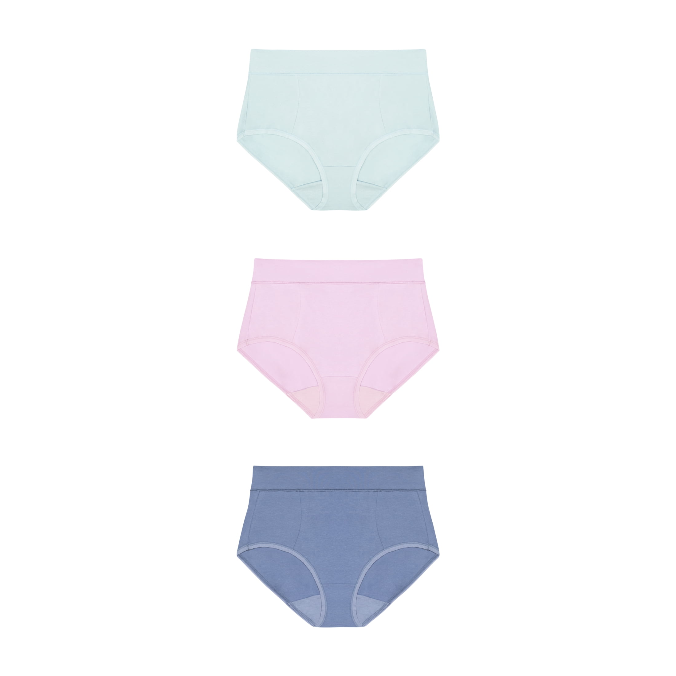 Playtex Women's Cotton Stretch Light Smoothing Underwear Brief, 3-Pack