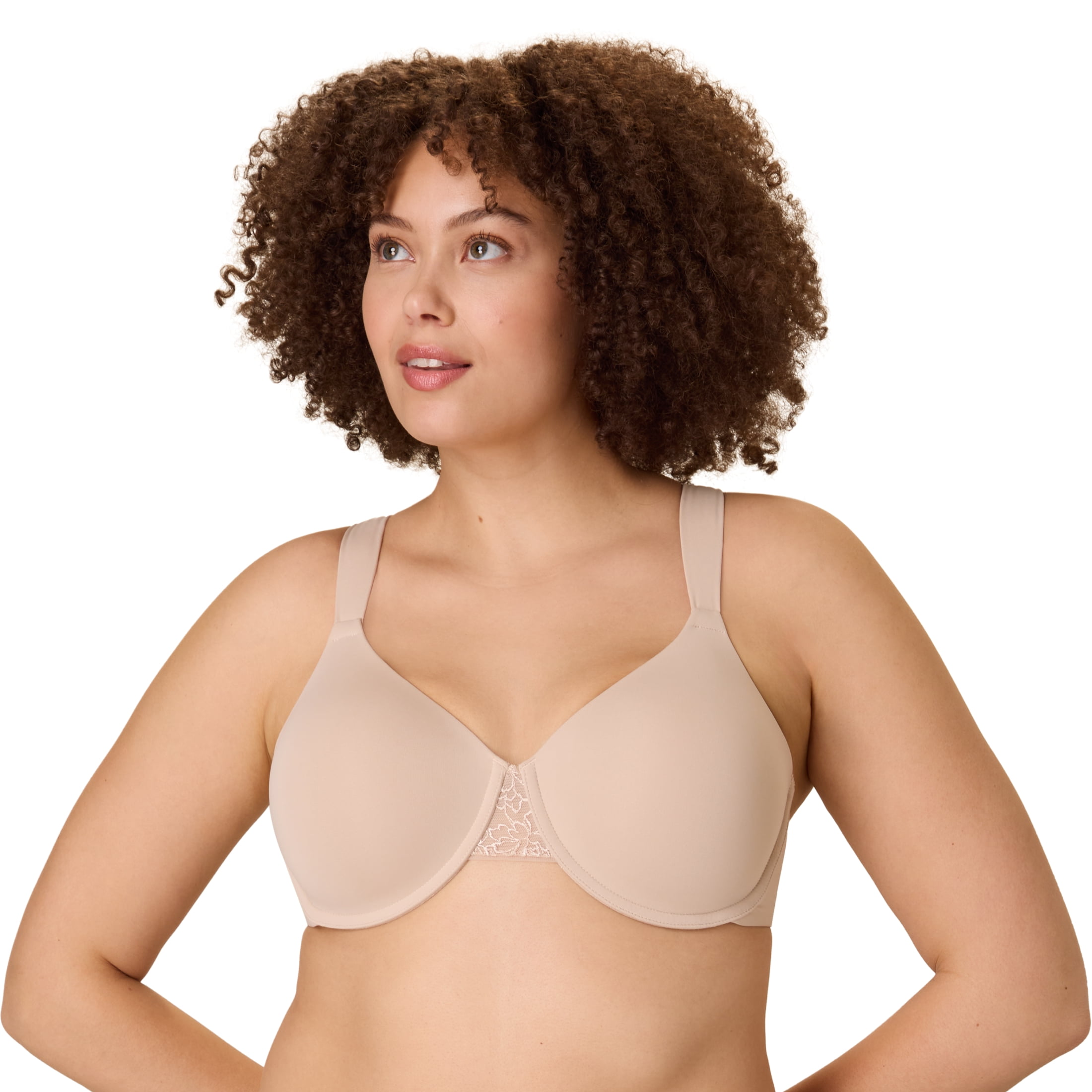 Playtex Women's Smoothing T-Shirt Underwire Bra, Moisture Wicking (Plus Sizes)