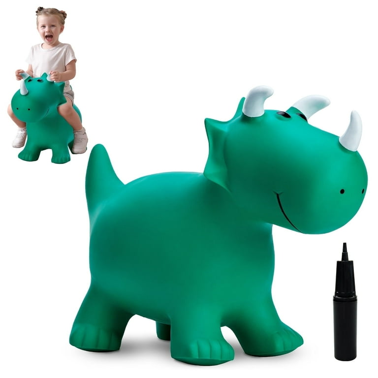 PLAYZAP Dinosaur Bouncy Horse Hopper, Jumping Animals Hopping Toys