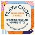 thumbnail image 1 of PLAYin CHOC Toy Choc Box Endangered Animals Organic Chocolate & Surprise Toy, Imported from Britain, 1 of 1