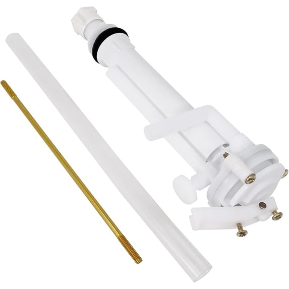 PLBD94005 EvertechPRO Anti-Siphon Ballcock Valve For Toilet, Durable Universal Fit Toilet Parts Inside Tank Kit, Easy Installation, Toilet Repair Kit Inside Tank with Aluminum Float Rod and Tube