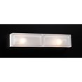 thumbnail image 1 of 2-Light Bathroom Fixture with Frost Glass, 1 of 2
