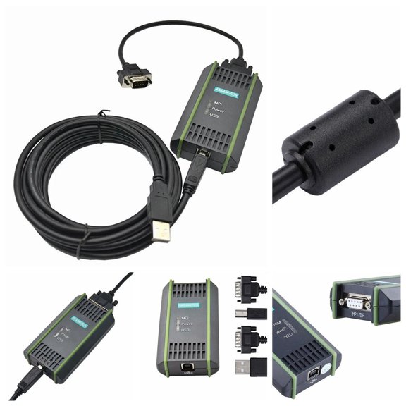 PLC Cable Fits Siemens S7 200/300/400 6ES7 972-0CB20-0XA0 USB-MPI+ PC USB-PPI