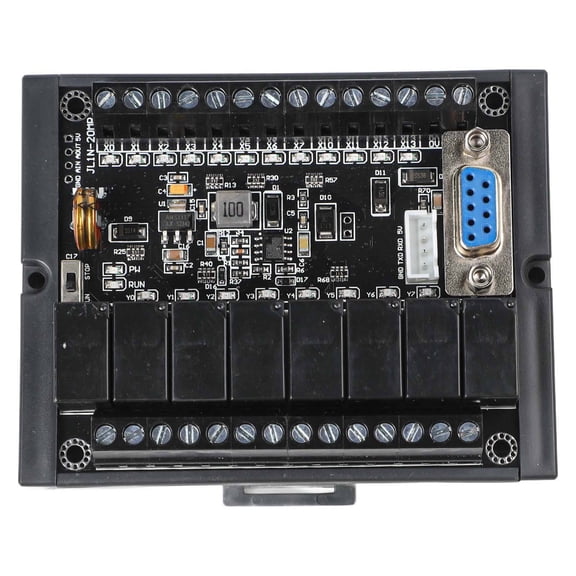 PLC Industrial Control Board FX1N-20MR 12 Input 8 Output Programmable Controller