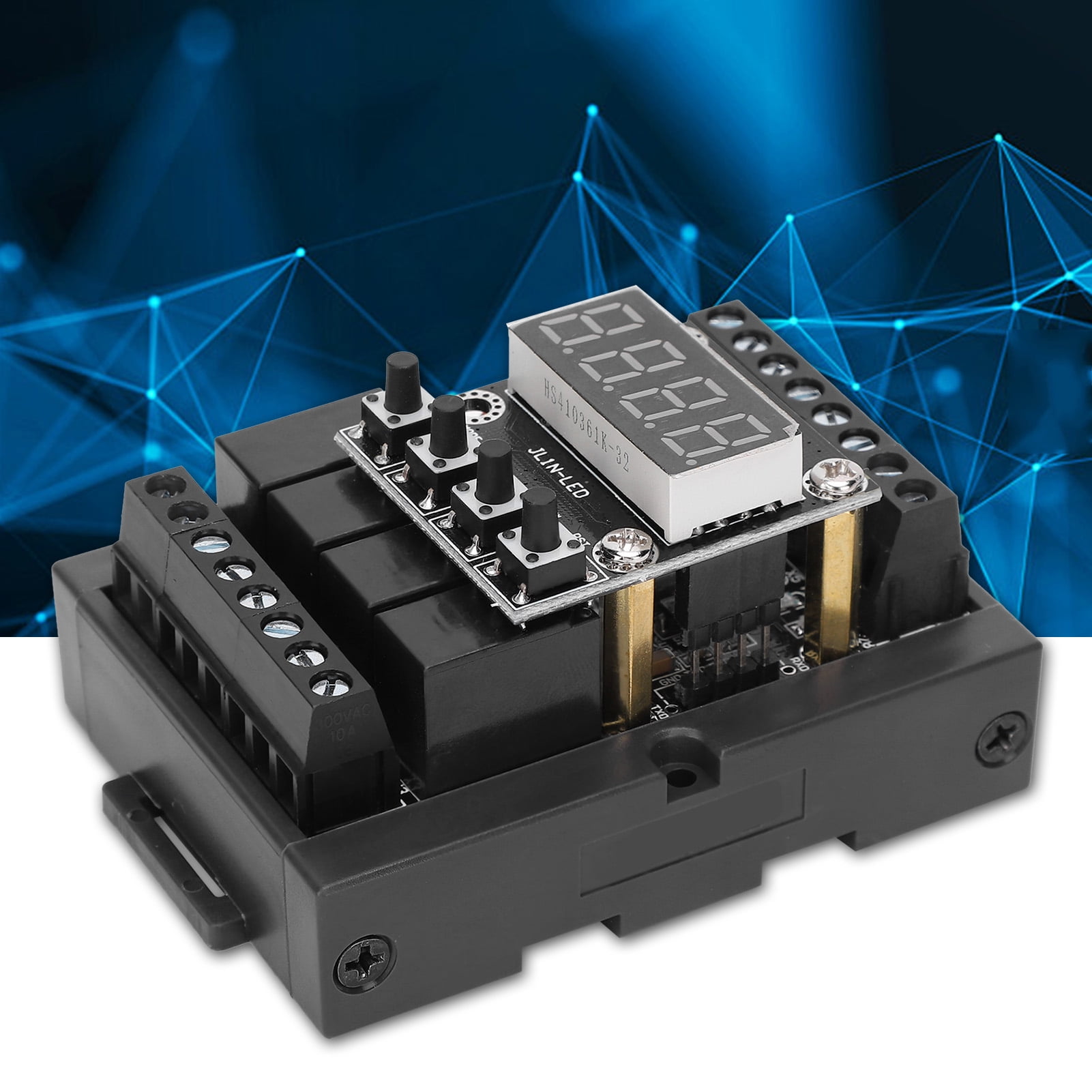 PLC Industrial Control Board Relay Digital Tube Integrated With Shell