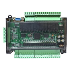 PLC Industrial Control Board Simple Programmable Controller Type FX3U-30MR Support RS232/RS485 Communication,1 x FX3U-30MR Module,Black & green