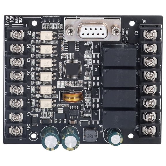 PLC Industrial Control Board, WS2N-10MR-S1 Programmable Logic Controller, 6 Input/4 Output Relay, 24V DC