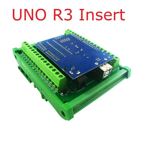 PLC Industrial Control Equipment Modification DIN Rail Mount Screw Terminal Adapter Module - WITH SHELL_A