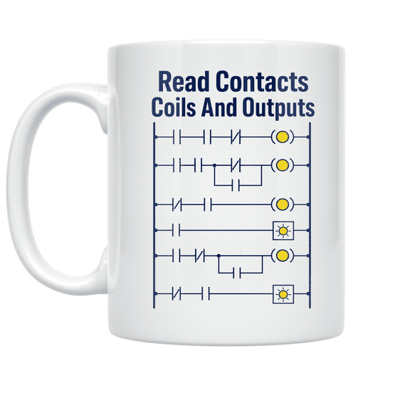 PLC Ladder Logic Design - Industrial Automation Enthusiast - 11 oz Ceramic Coffee Mug