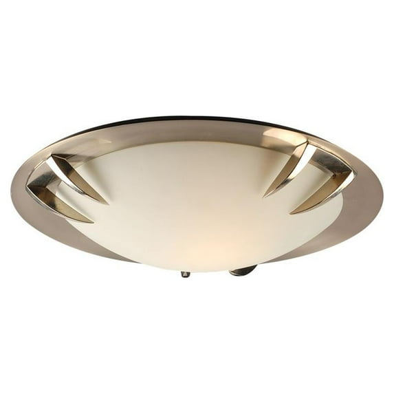 PLC 2 Light Ceiling Light Paralline Collection , Satin Nickel