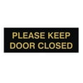 thumbnail image 1 of PLEASE KEEP DOOR CLOSED Sign (Black-Gold) - Medium, 1 of 5